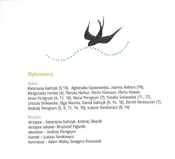 CD  "Stara pieśń łemkowska w XXI wieku" (Ластівочка, Заквитла черешня) - obrazek 6